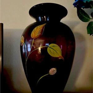 Large Hand blown and painted glass
